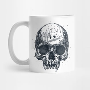 Space Skull Desert Esoteric Cosmos Mug